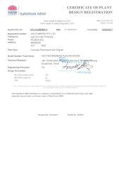 SAFEWORK for CONCRETE PLACING BOOM certificate from Qingdao Saintyol Dawin Machinery Co., Ltd.