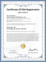 FDA certificate certificate from Wuhan Hangu Technology Co.,Ltd