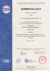Energy Management System Certificate 2 certificate from Shandong Junyuan New Materials Co., Ltd.