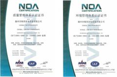 ISO9001:2008 &ISO 14001:2004 certificate from KCM Machine Manufacturing Co., Ltd.