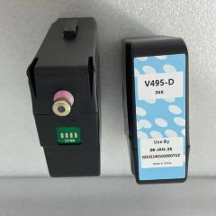Red Ink Cartridges Compatible V495-D 750ml for Cij Food Grade Printer - Image 3