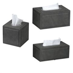 Factory Price Wholesale Custom Logo Crocodile Leather Texture Tissue Boxes - Image 6
