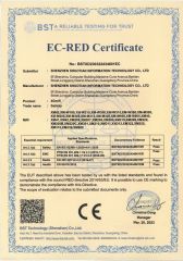 EC RED certificate from Shenzhen Shuotian Information Technology Co., Ltd.