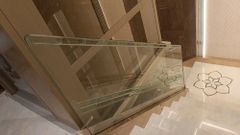 Balcony Glass Railing, Material: Mild Steel Color Silver Height 3 Feet Position Stairs I Deal In New Only Glass Color - Image 4