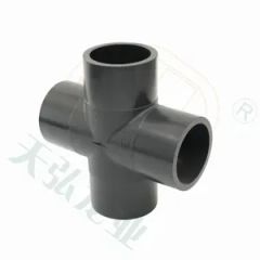 High-Quality Equal Cross Pipe Fitting for HDPE Water Systems Type Equal SDR 11/13.6 Head Type Cross Technics Injected Connection Welding - Image 4