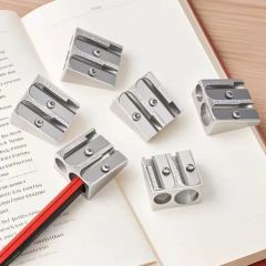 Aluminum Metal Sharpener with Double Holes Color White Style Simple Origin Anhui Model NO. 002 Shape Standard HS Code - Image 5