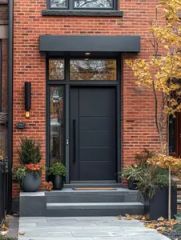 Modern Style Cast Metal Front Entrance Door - Image 4