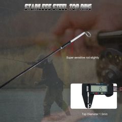 24ton Carbon Cork Handle Medium Action Fly Fishing Rods MOQ 200 OEM Yes Action M Section 4 Weight 3# Color Black Power - Image 3