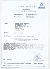 TUV certificate certificate of Zhejiang Kangyi Intelligent Technology Co., Ltd. – certificate photo, supplier certificates section