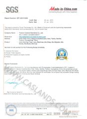 SGS Factory Audit Report 1 certificate from Foshan Casland Garments Co., Ltd.