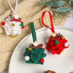 Stylish Felt Mini Tree Pendants for Holiday Celebrations - Image 3