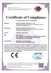CE-2 certificate from Shenzhen Apphone Electronic Co., Ltd.