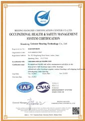 ISO45001 certificate from Shandong Leicester Bearing Technology Co., Ltd.