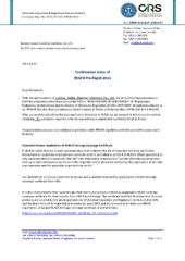 Reach Certificate certificate from Chengdu Dimax Chemical Co., Ltd.
