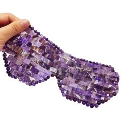 100% Natural Amethyst Eye Mask Skin Care Eye Massage Tool - Image 1