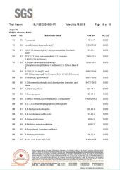 SGS Test Report 10 certificate from Eiffel Medical Supplies Co., Ltd.