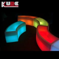 Lighting Portable LED Lighting Ottomans Bend Circle Stools Chair - Image 5