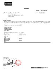 Intertek testing report certificate from Xiamen Crownway Apparel Co., Ltd.
