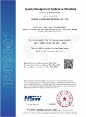 IS0 9001 certificate from Suzhou Shituo New Material Co., Ltd.