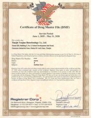 DMF certificate from Tianjin Wan Kang Biotechnology Co., Ltd.