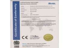 CE For CNC router certificate from Shanghai Win Star Woodworking Machinery Co., Ltd.