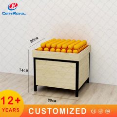 Wholesales Customized Metal Wood Fruit Vegetable Food Display Stand Rack Supermarket Shelf - Image 4