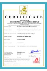 CE certificate from Henan Chuang Qin Mechanical Equipment Co., Ltd.