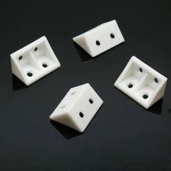 White Plastic Right Angle Bracket L Brackets - Image 3