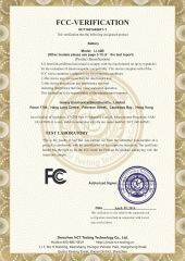 FCC certificate from Galaxy Electronics (Shenzhen) Co., Ltd.