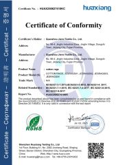 ROHS certificate from Jinjiang Kaining Import and Export Co., Ltd.