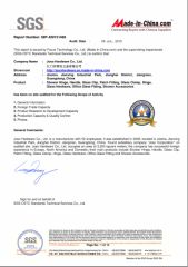 SGS report certificate from JOSO CORPORATION