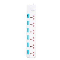 6 Pin Multi-Function Wall Outlet Electrical Switch Socket WiFi No MOQ 200PCS Color White OEM/ODM Yes Material ABS Sample - Image 1