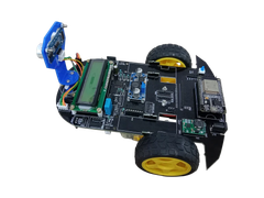 LCD Educational Robotic Kits Interface USB Material Acrylic Display Type LCD Motor Driver L298n Battery Lithium Ion Sensors Hc-sr04 Ultrasonic Sonar - Image 3