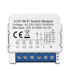 Tuya WiFi 10~5A 1~4 Way Mini Smart Light Controller Switch Module - Image 3