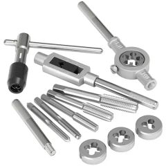 40PCS Meteric NPT Thread Tap and Round Screw Die Wrench Set Hand Tools Kit - Image 2