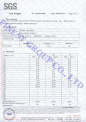 SGS Fire Rating certificate from QINGDAO FINEST INDUSTRY CO., LTD.