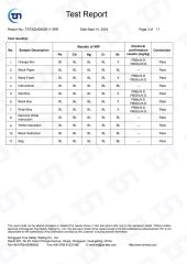 RoHs Test Report 2 certificate from Hangzhou Fengqing Printing Co., Ltd.
