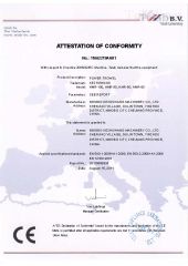CE Certification of power trowel certificate from Ningbo Ace Machinery Co., Ltd.