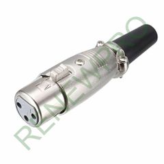 Connector Fem XLR 3 Pin Durbin Brand Renewpro Current Rating 7a Gender/Type Female Material Zinc Alloy Mating Cycles - Image 1