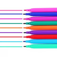 12 Vibrant Colors Long-Lasting Smooth Ink Paint Markers Water Color Pen - Image 3