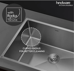 Double Bowl Sink Stainless Steel Kitchen Sinks Brand Nirali Design Modern Surface Polished Shape Rectangular Sink Type Double Bowl - Image 2