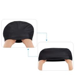 Colorful Adult Logo Printed Highly Elastic Silicone Swimming Caps - Image 5