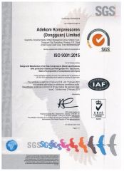 ISO9001 2015 certificate of Adekom (Asia Pacific) Limited – certificate photo, supplier certificates section