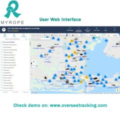 Oversee Rope Online Fleet Management Tracking Software GPS Tracking System Portable Neutral Support Many Languages - Image 2