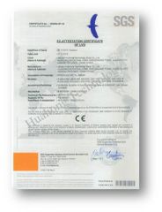 CE certificate from Jiangsu Huahong Technology Stock Co., Ltd.