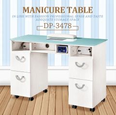Nail Desk and Chair Set Combination Vacuum Cleaner Manicure Table Nail Table Desk - Image 5