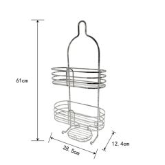 Aluminum Bathroom Shelves Shampoo Storage Rack Shower Caddy - Image 5