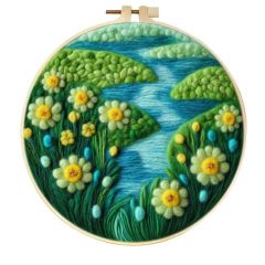 Beginners Flower Design Wool Bag Felt Kit DIY 3-7Y 1Y Warranty MOQ100 - Image 1