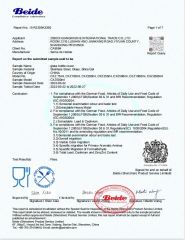 LFGB certificate from Zibo Chuangxinzhe International Trade Co., Ltd