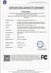 FCC certificate from Shenzhen Winfor Canbo Technology Co., Ltd.